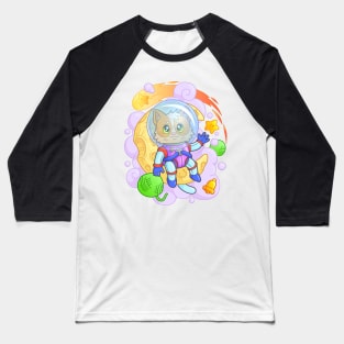 cat astronaut Baseball T-Shirt